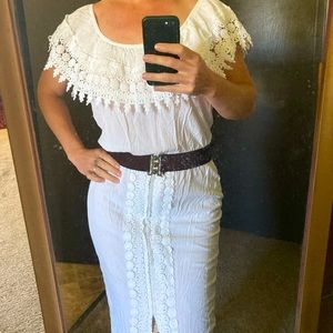 la Blanca white resort summer lace dress beach cover up